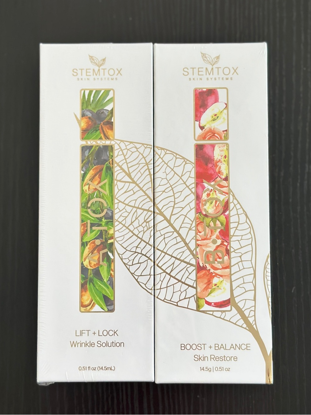STEMTOX A-TOX + B-TOX Skincare Bundle – New & Sealed
